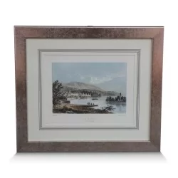 A work \"View of Rolle, Lake Geneva\" signed Loppe and Arnoult fils